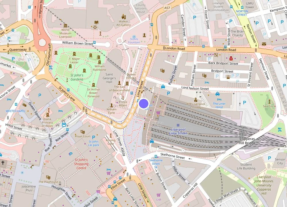 Map: Radisson RED Hotel, Liverpool